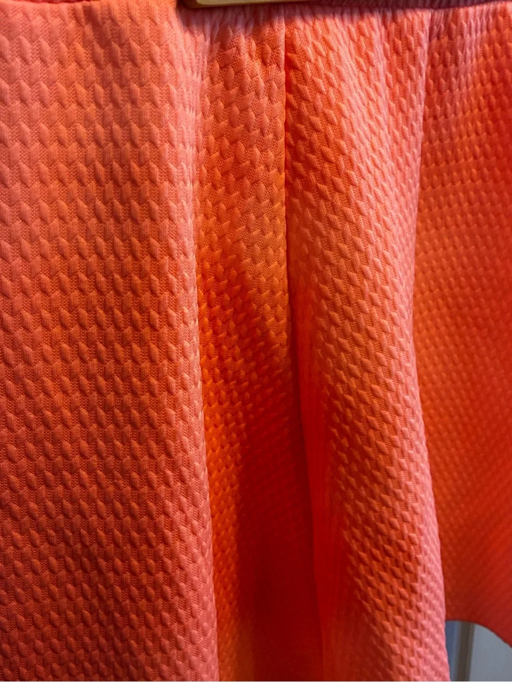 H&M Divided Women Coral Textured A-Line Skirt, Size: L, NWT